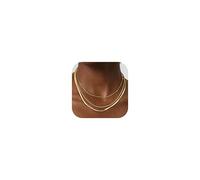 ORAZIO 3Pcs Gold Necklace Chain for Women Gold Necklaces Snake Chain Necklace Womens Necklace Layered Chains Gold Choker Necklaces Layered Necklaces for Women Gold Jewellery