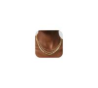 ORAZIO 3Pcs Gold Necklace Chain for Women Gold Necklaces Snake Chain Necklace Womens Necklace Layered Chains Gold Choker Necklaces Layered Necklaces for Women Gold Jewellery