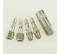 ORAZIO 5PCs 1/4" BSP Air Line Compressor Hose Quick Coupler Connector Couplings Male and Female Fittings Garage Tools 23022010