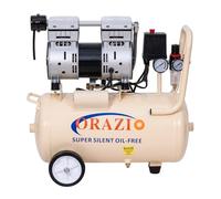 ORAZIO Air Compressor Oil Free 24 Litre 750W Low Noice Silent Portable Electric Air Compressor, for Home Workshop, Mobile Garage, Dental Clinic 241184