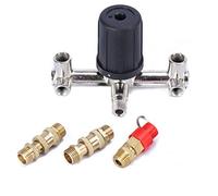 ORAZIO Air Compressor Pressure Switch Double Outlet Tube Air Compressor Switch Pressure Regulator Valve Fit Part with Bracket SP24118001