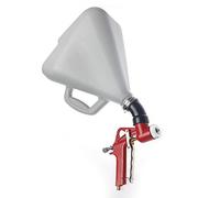 Orazio Air Hopper Feed Texture Paint Spray Gun 10L Capacity 3 Nozzels 4mm 6mm 8mm for Ceiling Wall Render Drywall Plaster Painting Varnishing Lacquering 221473