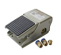Orazio Pneumatic Foot Pedal Valve, 3 Way 2 Position G1/4 Threaded Foot Press Control Air Pad Momentary Pedal Switch with Quick Connectors for Industrial Machine Equiments 214712