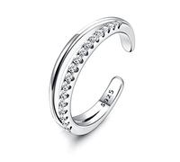 ORAZIO S925 Sterling Silver Toe Rings for Women White Gold Plated Arrow Infinity Vintage Celtic Knot Daisy Flower Stylish Toe Rings Adjustable Toe Band Rings Summer Beach Foot Jewelry Set