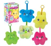 ORB Bubbleez Animals Plush Keychain Charms Assorted Blind Box - 1 Individual Bubbleez Animal Fidget Toy - Squeeze to Blow Big Bubble - Collectible Charm Squeeze Toy for Backpacks Keys Handbags More