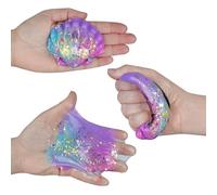 ORB Curiosities TABA-Licious Seashells - Clam Shell TABA Squishy Toy - Squish, Squeeze This Soft Sticky Shell Squishy, Great for Stress Relief - Fun Kawaii Fidget and Sensory Toys for Kids and Adults