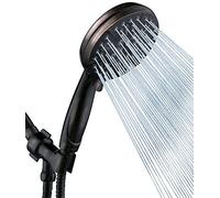 ORB High Pressure Shower Head with Handheld - Multifunctional High Flow Rain Showerhead with Extra 60" Long Hose and Adjustable Overhead Holder - Es la mejor regaderas para ducha (Oil Rubbed Bronze)