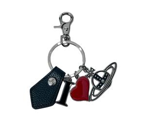 Orb Keyring Faux-Leather Graphic Pendants - male - Vivienne Westwood - Keychains - Black - ONE SIZE - Accessories ONE SIZE
