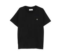 Logo Print Cotton T-shirt Black - male - Vivienne Westwood - T-Shirts - Black - XL - Tops XL