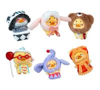 ORB Official Upset Duck Blind Box Plush Figurine with Keychain Attachment - Circus Series - Collectible Plush Duck Figure with Outfit - 1 of 7 Possible Figures (1 Rare Figure) to Collect in Each Box
