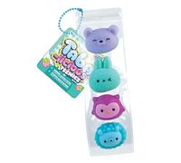 ORB Tabalicious Forest Teenies TABA Squishy Charm Toy Set - 4 Squishy TABA Forest Animal Faces in Resealable Charm Bag - Attach to Backpacks, Keychains, Wristlets, Bags and More for On The Go Play