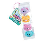 ORB Tabalicious Pets Teenies TABA Squishy Charm Toy Set - 4 Squishy TABA Pets Animal Faces in Resealable Charm Bag - Attach to Backpacks, Keychains, Wristlets, Bags and More for On The Go Play