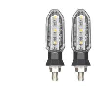 ORBANA Turn Signal Indicator 2pcs 8mm Motorcycle Turn Signal Lights Amber Flashing Light Blinker Turn Signal Lamp 12V Moto Indicator Lamp Accessories