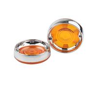 ORBANA Turn Signal Indicator 3-1/4" Motorcycle Turn Signal Lamp Cover Red Lens Rings For For For Touring FLHRC FLHTK FLSTC FLHTC 1986-2019
