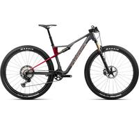 Orbea Oiz M-Pro Mountain Bike 2025 - XC Full Suspension MTB Diamond Carbon View/Cherry Red