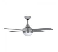 Orbegozo CP 91120 Ceiling Fan with LED Light, Remote Control, 3 Speeds, Timer, 60 W, Silver-Coloured, 120 cm Diameter, One Size