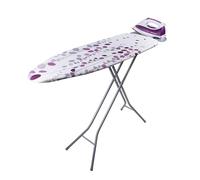 Orbegozo TP 2000 Ironing Board, Made with Steel Mesh, Cotton Cover, Support for Ironing Stations, White and Purple, 114 x 36 cm