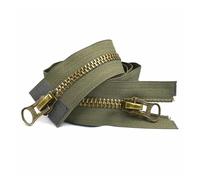 ORBIBA Two Way Zipper 70-120cm Metal Zipper Double Slider Open End Two Way Zip for Coat Down Jacket Tent Repair Kits DIY Clothes Sewing Accessories (Color : Green, Size : 120CM_NO8)