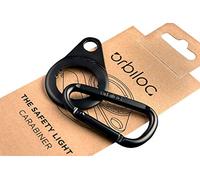 Orbiloc Carabiner Small - Premium Aluminium Quick Action D-Ring with Dual Dog Light Mount, Black