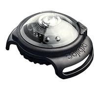 Orbiloc Dual Flashing/Solid Safety LED Light for Dogs - High Visibility Durable Water Proof Impact Resistant Attach to Harnesses & Collar - White