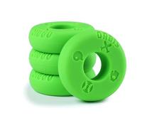 Or at Grip Choke Up Rings with Baseball Icons, 4 Pack, Bat Knob Stacker for Youth Baseball, Softball and Tee Ball, Improve Grip and Reduce Sting (Green)