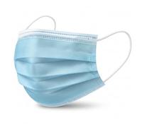 ORBIS FM® Pack Of 50/100/2000 Disposable Face Mask Blue 3Ply Masks Elastic Earloops Breathable, For Sensitive Skin Mens & Womens face covering (100 Masks)