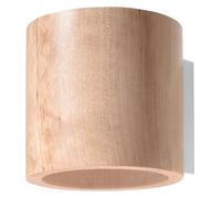 ORBIS Natural Wood Wall Light Up Down Lamp LED G9 Bulb Boho Minimalist Design