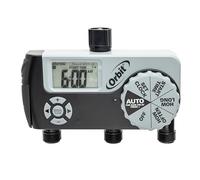 Orbit 56233D 3-Outlet Digital Watering Timer, 3 valves, Black and Gray