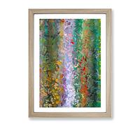 Orbit Abstract Framed Print | A2 Oak Framed Wall Art | Ready to Hang | Abstract Fantasy Picture | Living Room Bedroom Lounge Office