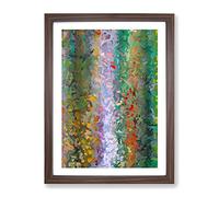 Orbit Abstract Framed Print | A3 Walnut Framed Wall Art | Ready to Hang | Abstract Fantasy Picture | Living Room Bedroom Lounge Office