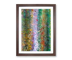 Orbit Abstract Framed Print | A3 Walnut Framed Wall Art | Ready to Hang | Abstract Fantasy Picture | Living Room Bedroom Lounge Office