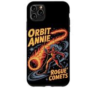Orbit Annie wrangling comet fire rope in starry galaxy Case for iPhone 11 Pro Max
