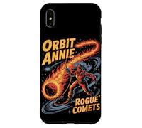 Orbit Annie wrangling comet fire rope in starry galaxy Case for iPhone XS Max