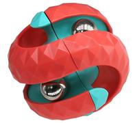 Orbit Ball Toy Age 6+, Bead Fidget Cube Puzzle Bead Ball Spinning Toy, Rotating Track Infinite Flip Change Puzzle Games Novelty Creative Stress Relieve Toys for Kids Children Adults, Red