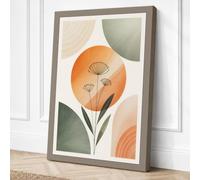 Orbit Botanical Canvas Wall Art Print 18x12 Inch (46 x 30 cm)