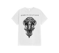 Orbit Culture - Goat Skull White - T-Shirt - white - M - 100% Cotton M