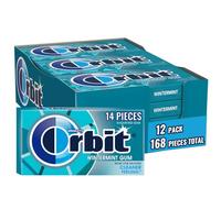 ORBIT Gum Wintermint Sugar-Free Chewing Gum, 12 Packs Bulk, 14 Pieces Each (168 Total)