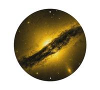 Orbit Study Centaurus A Galaxy Deep Space Cosmic Survey Metal Tin Sign Plaque Wall Decor for Cafe, Man Cave, Club Bar, Office, Home Garden Round Metal Poster 8x8Inch