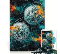Orbital Chaos Adults 1000 Piece Jigsaw Puzzle Brain Challenge Toy Stress Relief Clear Cut Wall Art Decor (50x75cm)