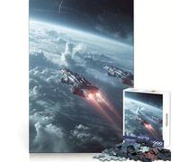 Orbital Fleet Maneuvers Jigsaw Puzzles 1000 Pieces for Teenagers Recall Boost Serene Time Smooth Cut Elegant Gift (50x75cm)