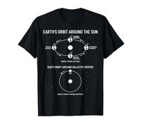 Orbital Motion of Earth and Sun Space Science Chart T-Shirt