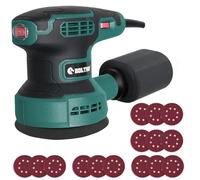 Orbital Sander, BOLTHO13000RPM 320W Random Orbit Sander Tool with 6 Variable Speeds, 125MM Electric Palm Sanders Kit with Dust Bag, 15pcs Sandpapers for Woodworking & Sanding