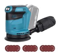 Orbital Sander Cordless Sanding Machine, Compatible with Makita 18V Battery, 6 Variable Speeds, Up to 15000RPM, 125mm Sanding Pad, Dust Collection, Perfect for Wood and Steel Surfaces, without Battery