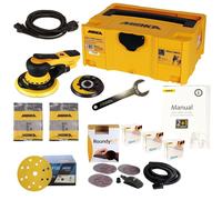 Orbital Sander Electric Mirka Deros 5650CV Set +50 Schleifsch. Case & Roundyk