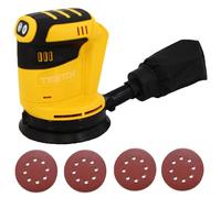 Orbital Sanders, Circular Sander, Cordless Random Orbital Sander Fit Compatible with Dewalt Battery, 4PCS Sandpaper 125mm Sanders for Wood, Sanding, Polishing Wood, DIY, Home Improvements (Body only)