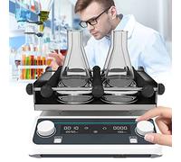 Orbital Shaker Mixer, Adjustable Speed 40-200rpm, Timed and Continuous Modes, Digital Display for Labs and Classrooms