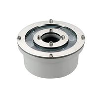 OrbitCob® LED Ring Fountain Light IP68 Waterproof 12V/24V Low Voltage Underwater Spotlight with Central Nozzle Hole for Pond, Pool & Garden Water Feature Lighting(Blue,6W(12V))