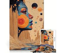 Orbiting Echoes Jigsaw Puzzle 1000 Piece for Teenagers Mind Skill Toy Peaceful Fun Design Assembly Unique Gift (38x26cm)