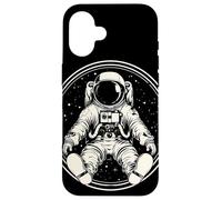 Orbiting Minimalist Astronaut Space Case for iPhone 16