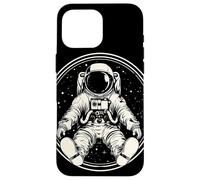 Orbiting Minimalist Astronaut Space Case for iPhone 16 Pro Max